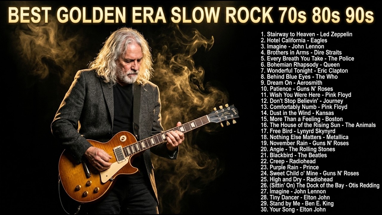 Golden Era Slow Rock 70s 80s 90s Playlist 🌹 Timeless Love Songs to Relax Your Mind
