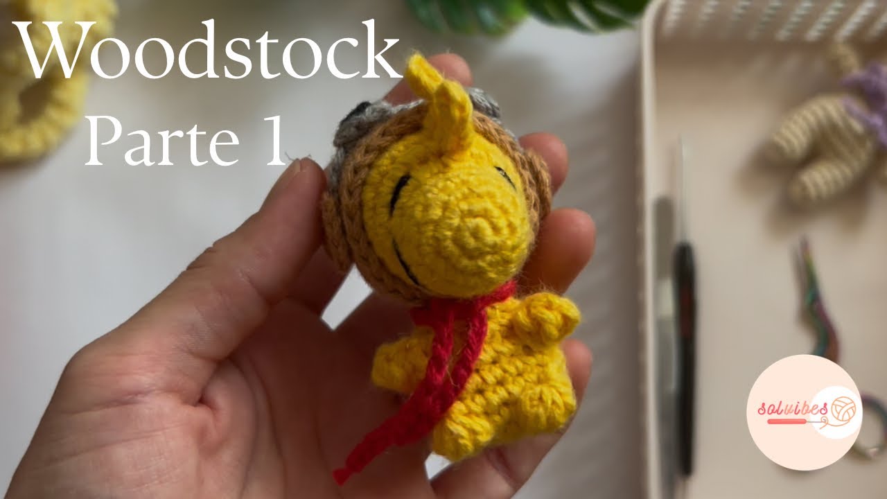 Woodstock aviador a crochet paso a paso 🌼 |Parte 1 💛
