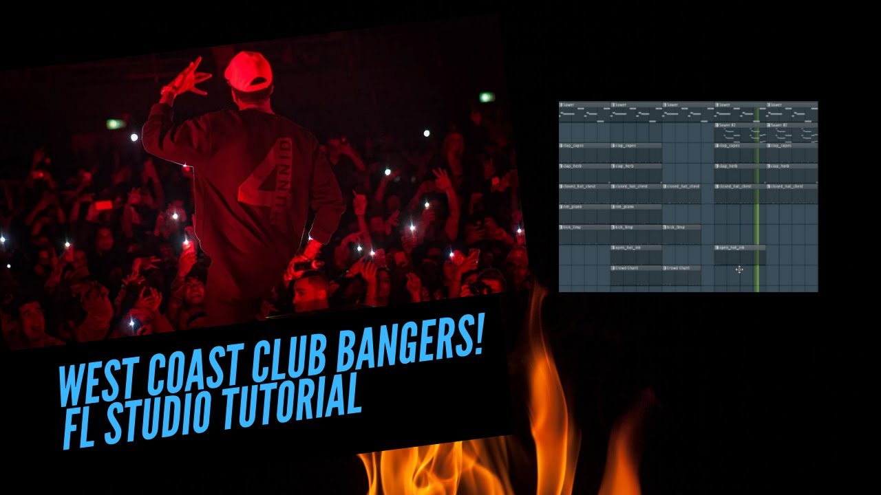 HOW TO MAKE WEST COAST CLUB BANGER BEATS | FL Studio Tutorial *EASY FOR BEGINNERS* | STOCK PLUGINS!