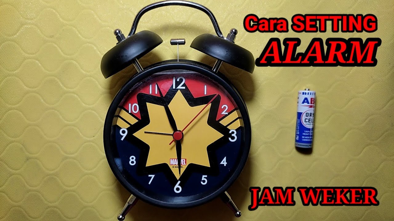 Cara setting jam weker