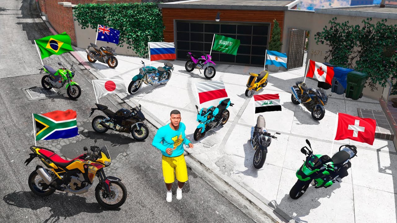 Коллекционирую Мотоциклы из Разных Стран в GTA 5