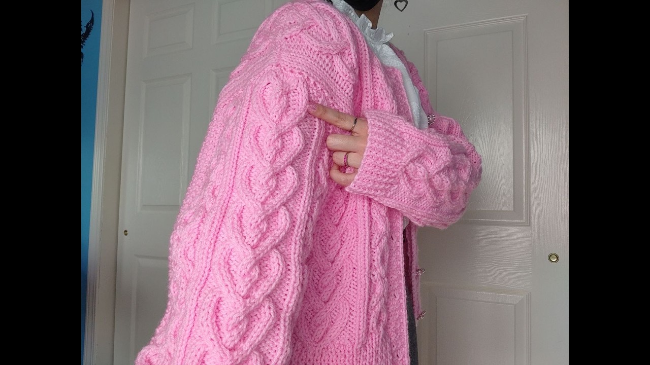 Knitting Heart Cable (H) with No Cable Needle: Knitted Heart and XOXO Cable Sweater