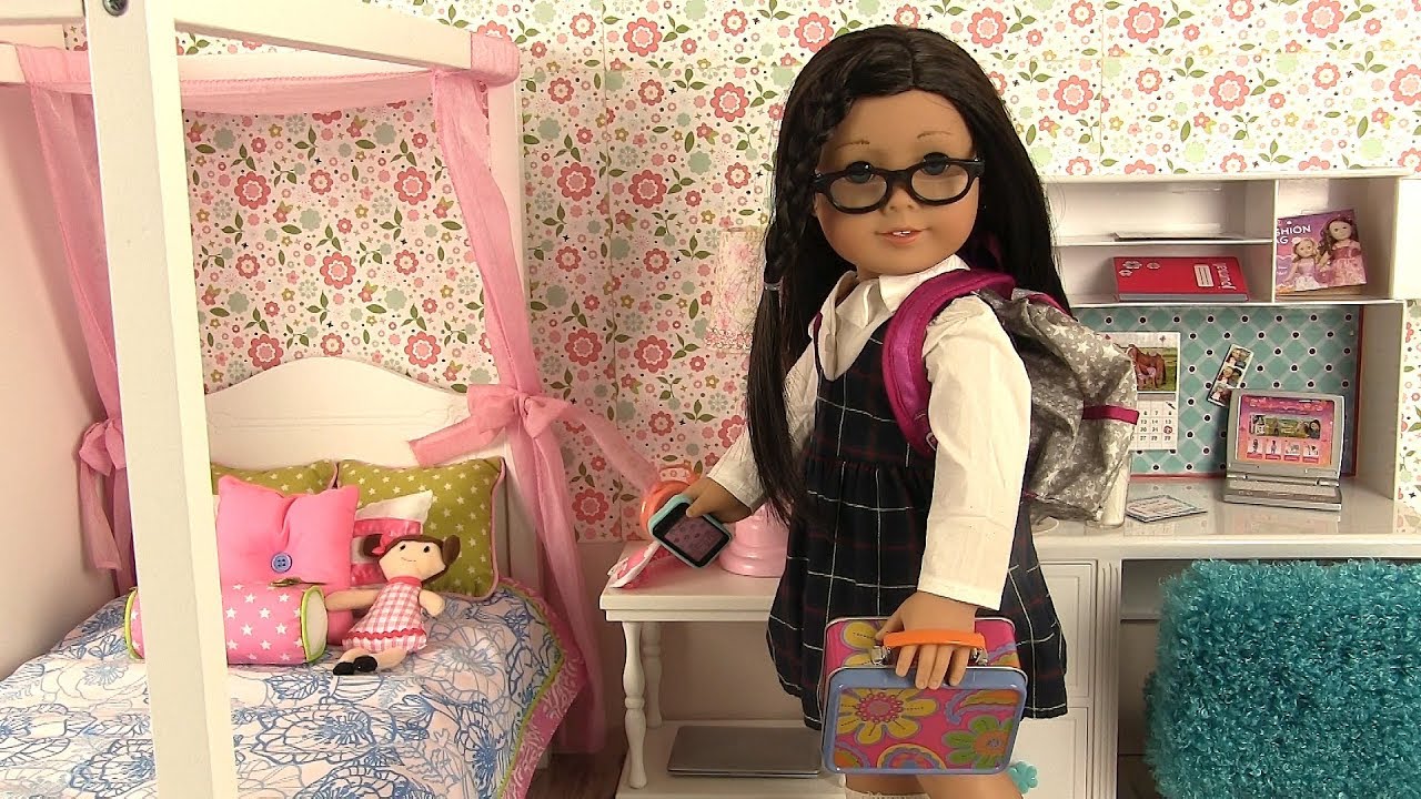 Morning Routine Matinale Poupée American Girl Rentrée des Classes Back to School
