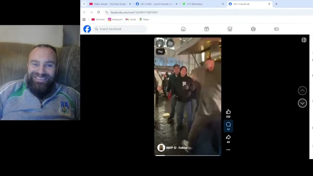 DOUGIE JOYCE FIGHT AT CHRISTMAS MARKET