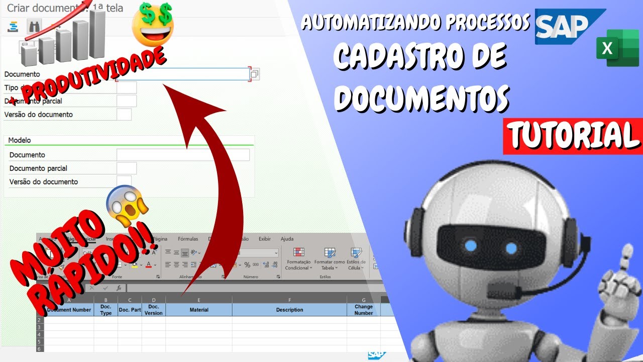 Automatizando processos com SAP scripting - Criando documentos no DMS - Tutorial