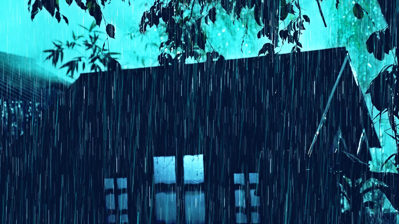 Heavy Rain Hammering a Fragile Roof – Deep Sleep Thunderstorm Sounds
