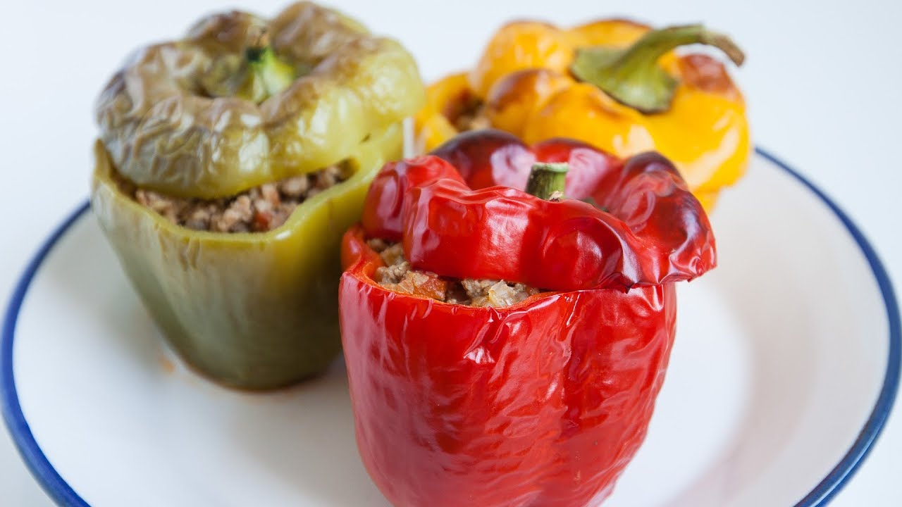 C&oacute;mo hacer pimientos rellenos de carne s&uacute;per f&aacute;ciles