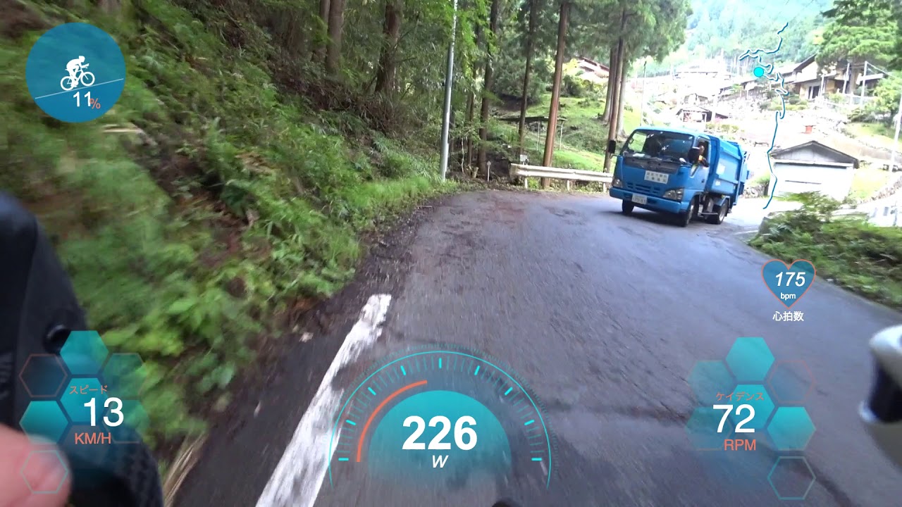 【ロードバイク】山伏峠を14分で登ってみた【ヒルクライム】