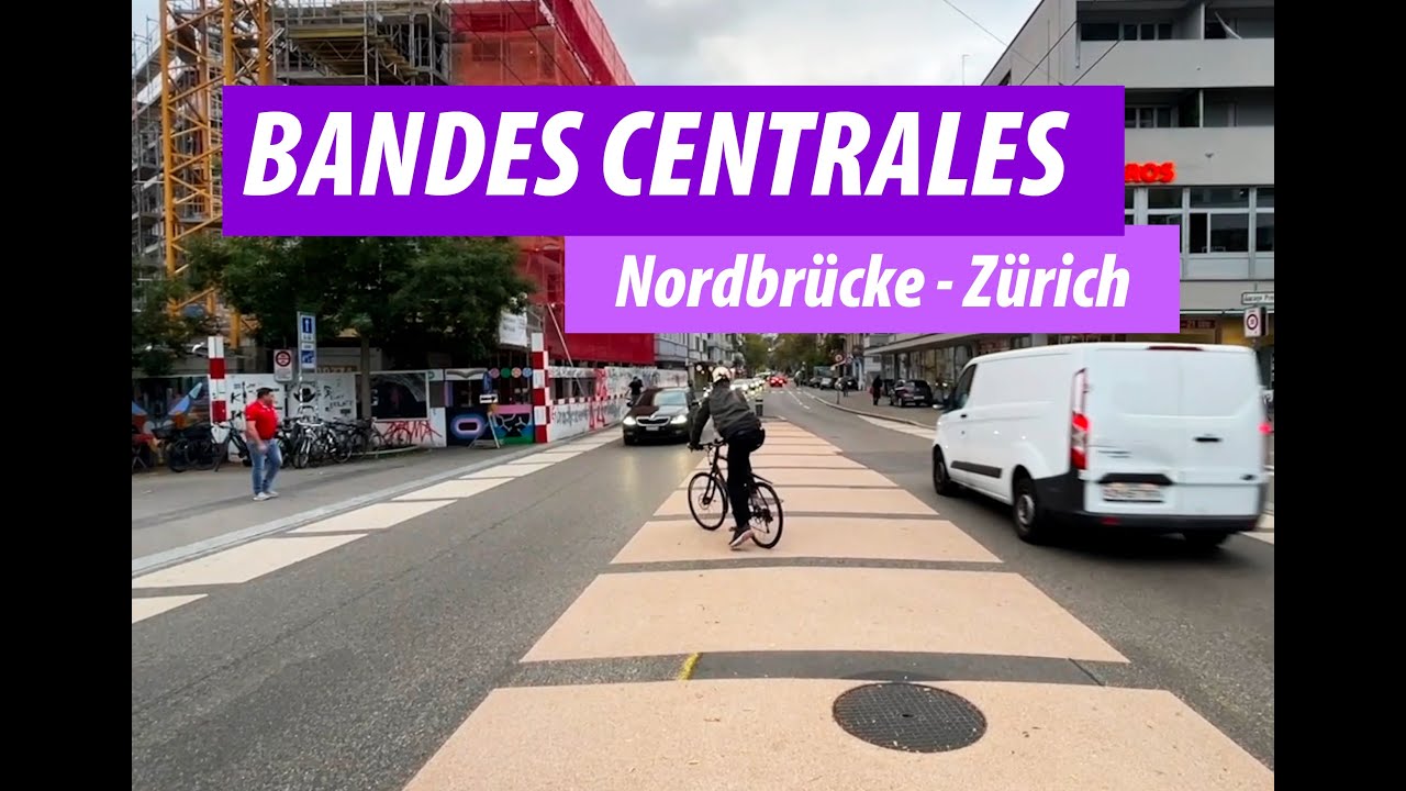 La bande centrale, une alternative à la zone 30? L'exemple de Nordbrücke, à Zürich