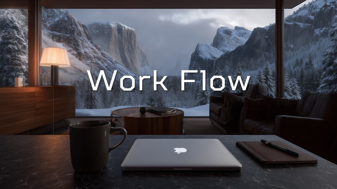 12 Hours Deep Focus Music — Quiet Winter Workspace for Long Work Sessions