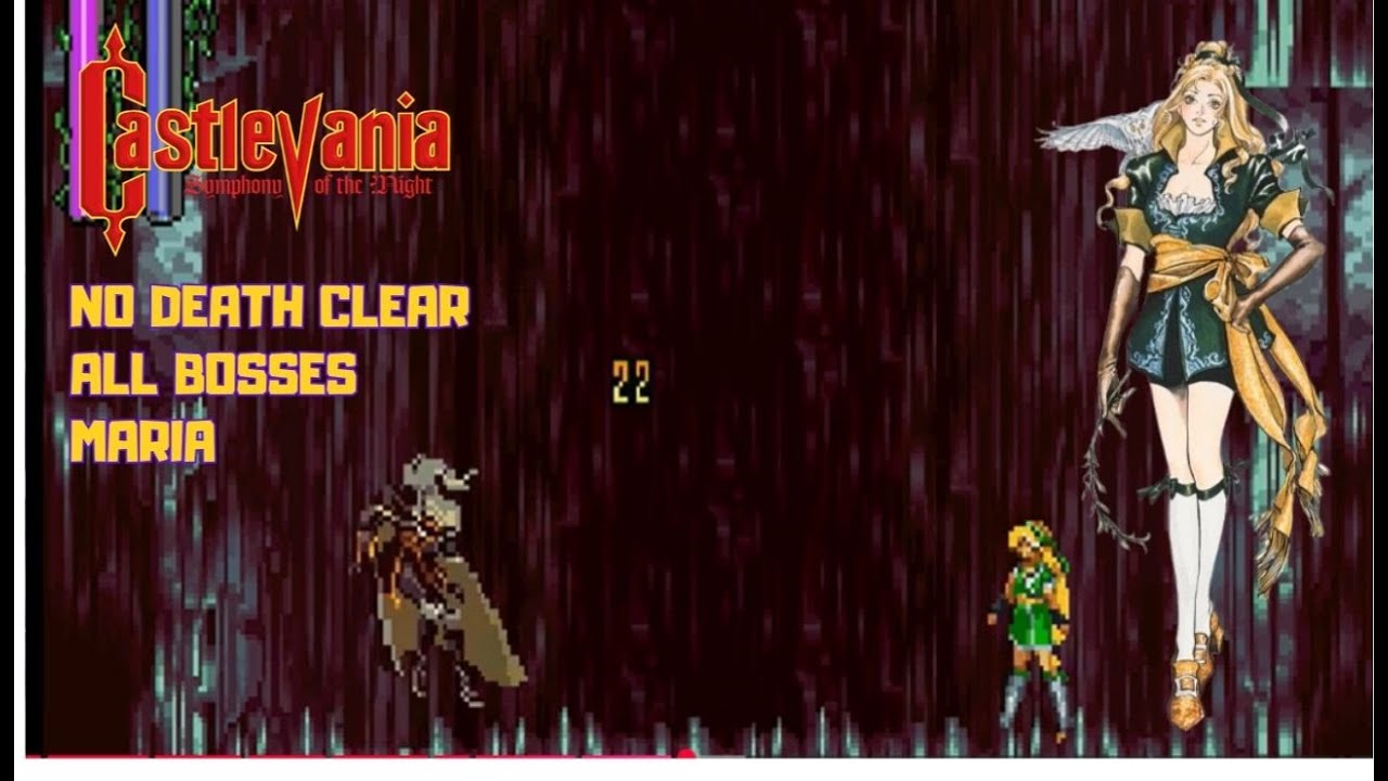 Akumajou Dracula X: Gekka no Yasoukyoku / CV: SoTN (Saturn) No Death Clear with Maria (All Bosses)