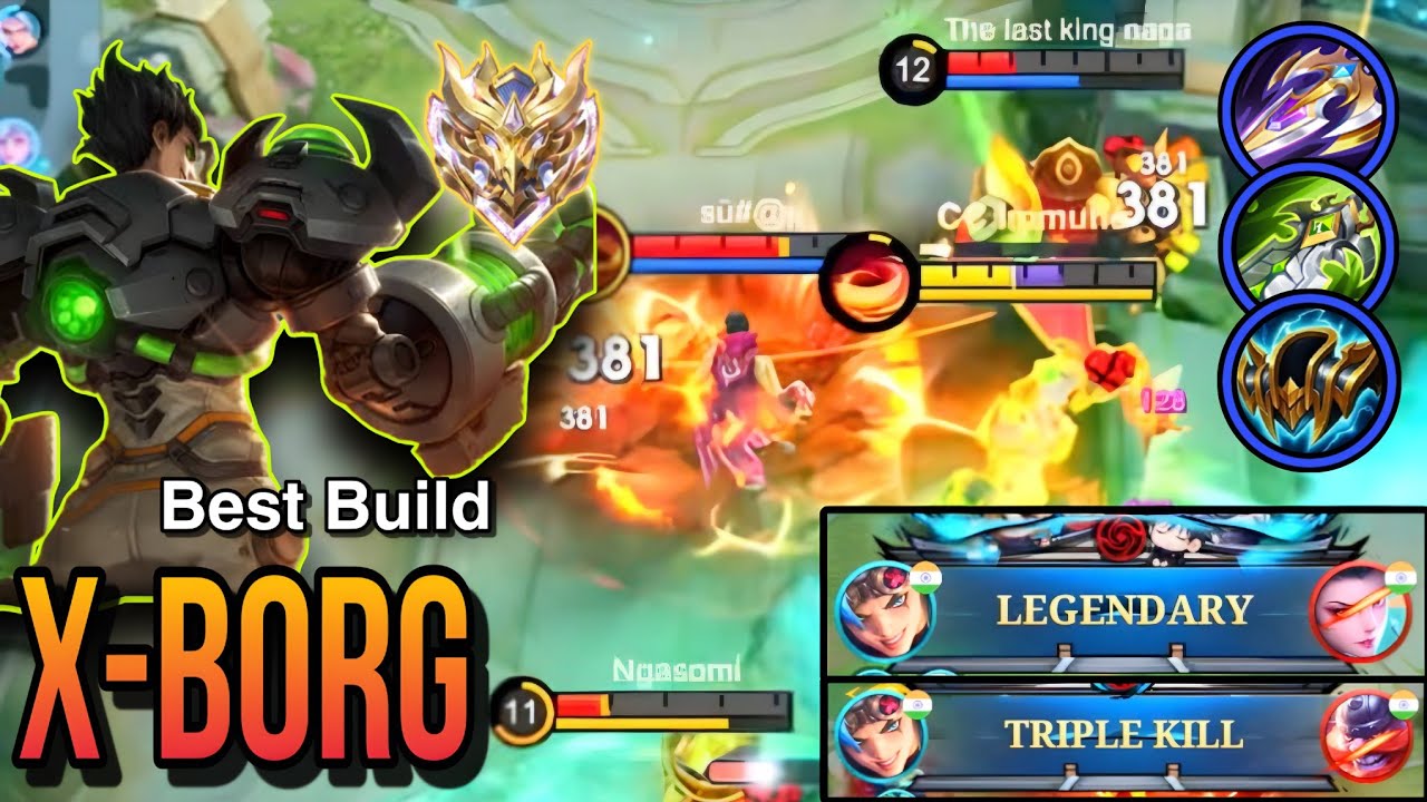 Max Damage build X-Borg Gameplay - Build top 1 Global - Best Build for X-Borg ~ MLBB