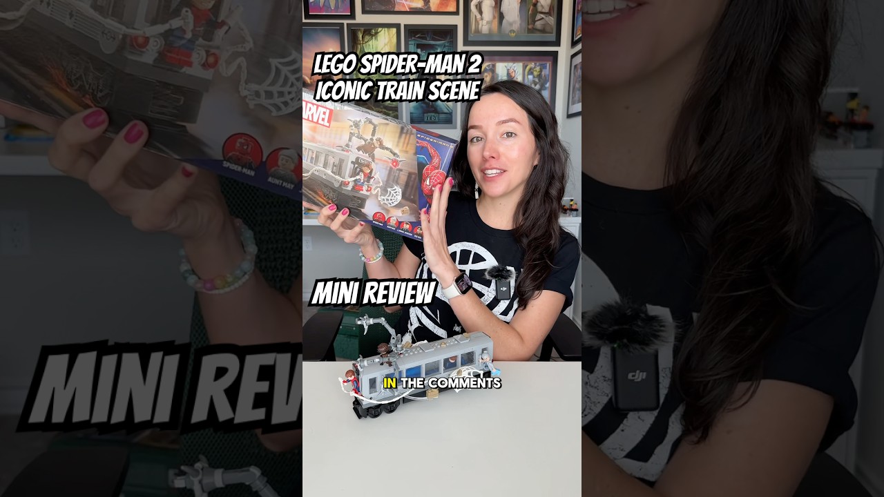 LEGO Spider-Man vs Doc Ock Subway Train Scene mini review #reviews