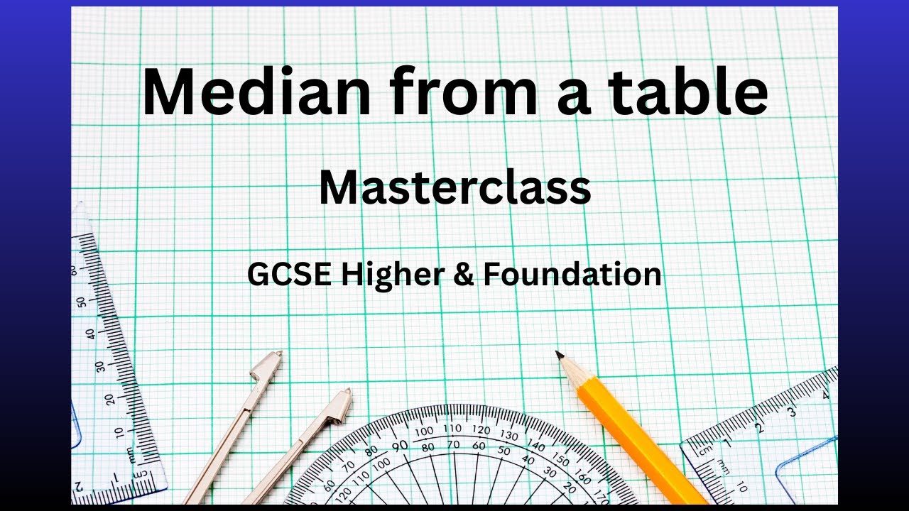 Median from a table | Masterclass | 6 Exam Questions | GCSE Foundation & Higher