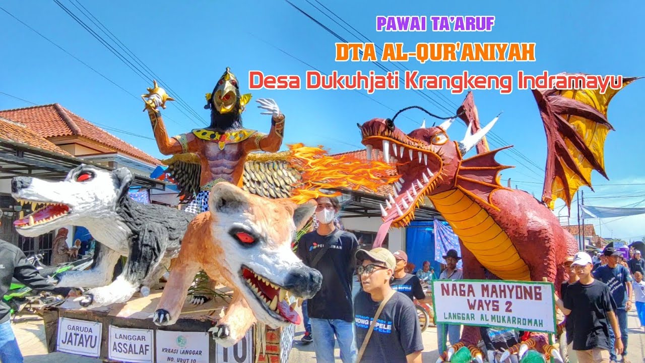 Ramainya Pawai Ta'aruf DTA AL-QUR'ANIYAH Desa Dukuhjati Krangkeng Indramayu 2023
