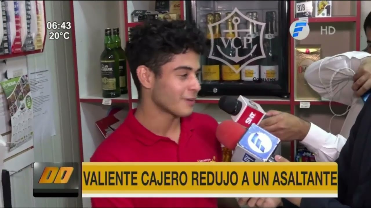 Valiente cajero redujo a ladrón en bodega de Asunción