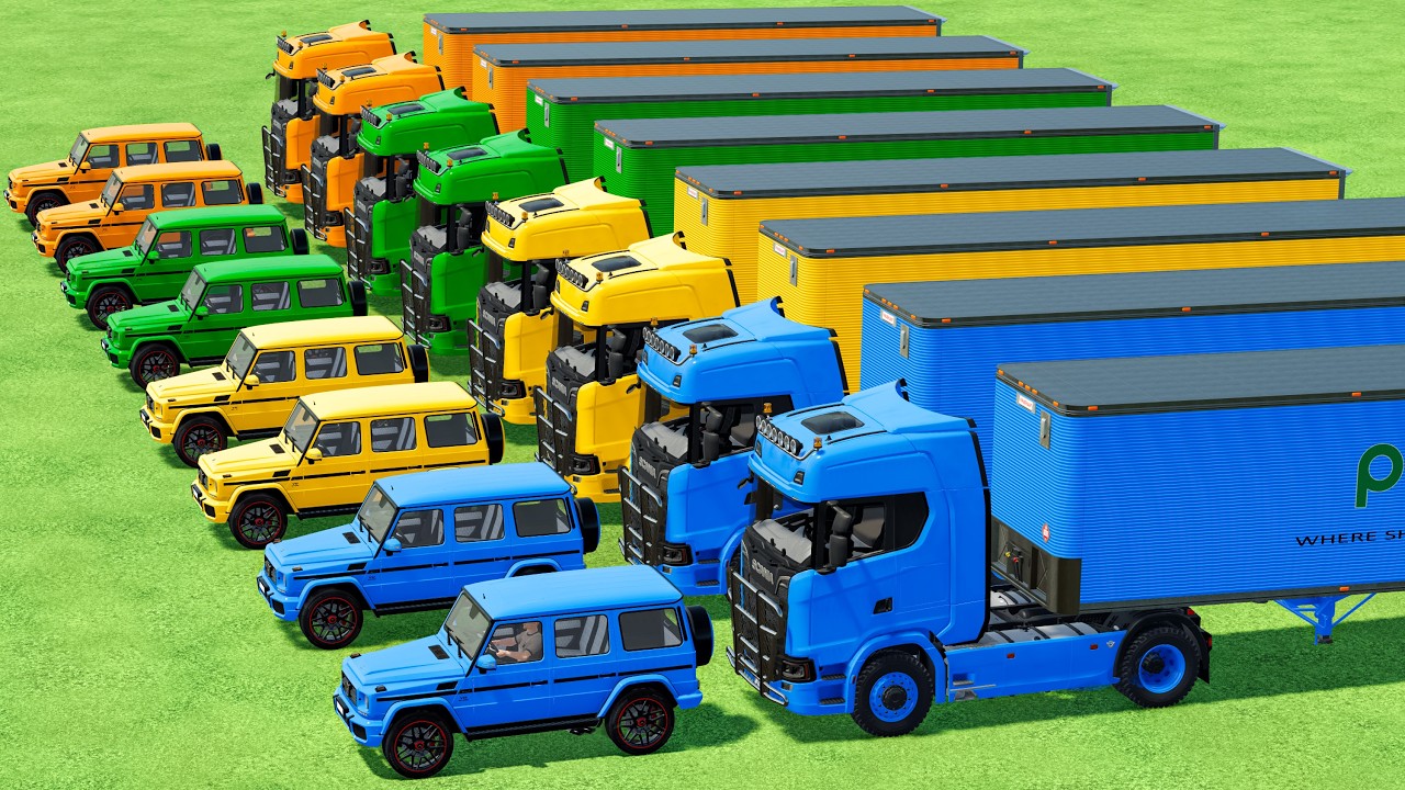 Transporting With Colors | G Weagon Transport With Big Truck In Fs22 | Farming Simulator 22 