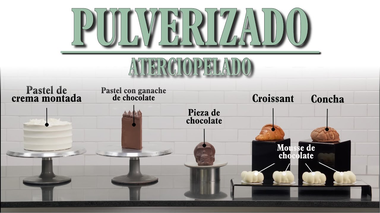 Acabado de Terciopelo o Pulverizado en 6 preparaciones distintas