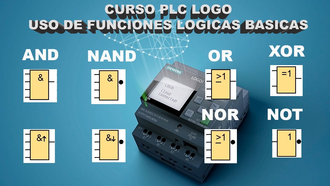 Curso de Programaci&oacute;n PLC LOGO desde CERO || Uso de Funciones L&oacute;gicas B&aacute;sicas