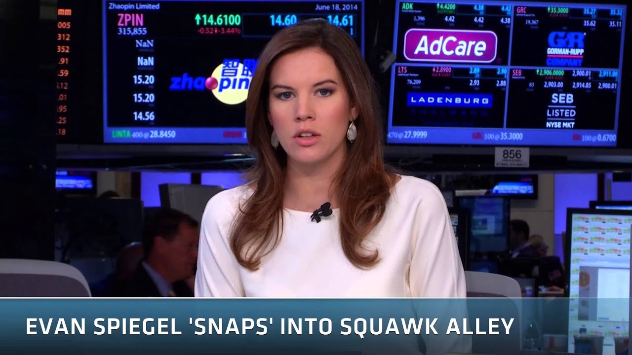 Evan Spiegel Snaps On Air | Archives | CNBC