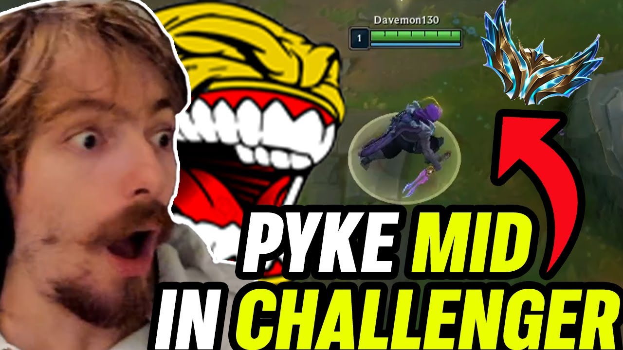 HE FINALLY PLAYED PYKE MID IN CHALLENGER | Davemon