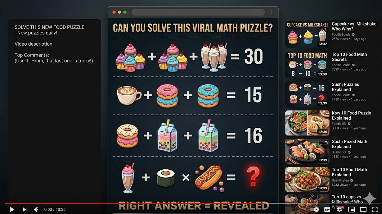 Only 1% Can Solve This! 🍕🍔 Math Puzzle Live Challenge! (শুধুমাত্র ১% মানুষ এটি সমাধান করতে পারে