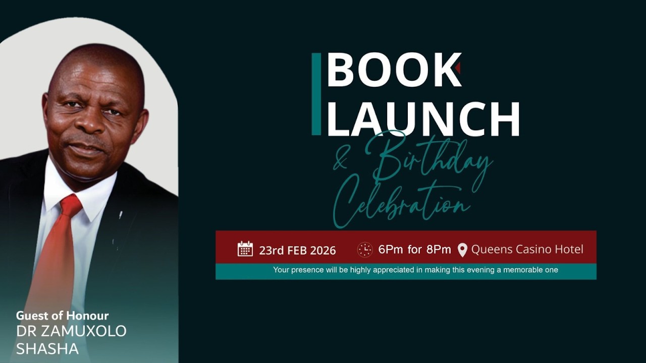 Dr Zamuxolo Shasha Book Launch and Birthday Celebration . 23rd Feb 2026 @ Queens Casino