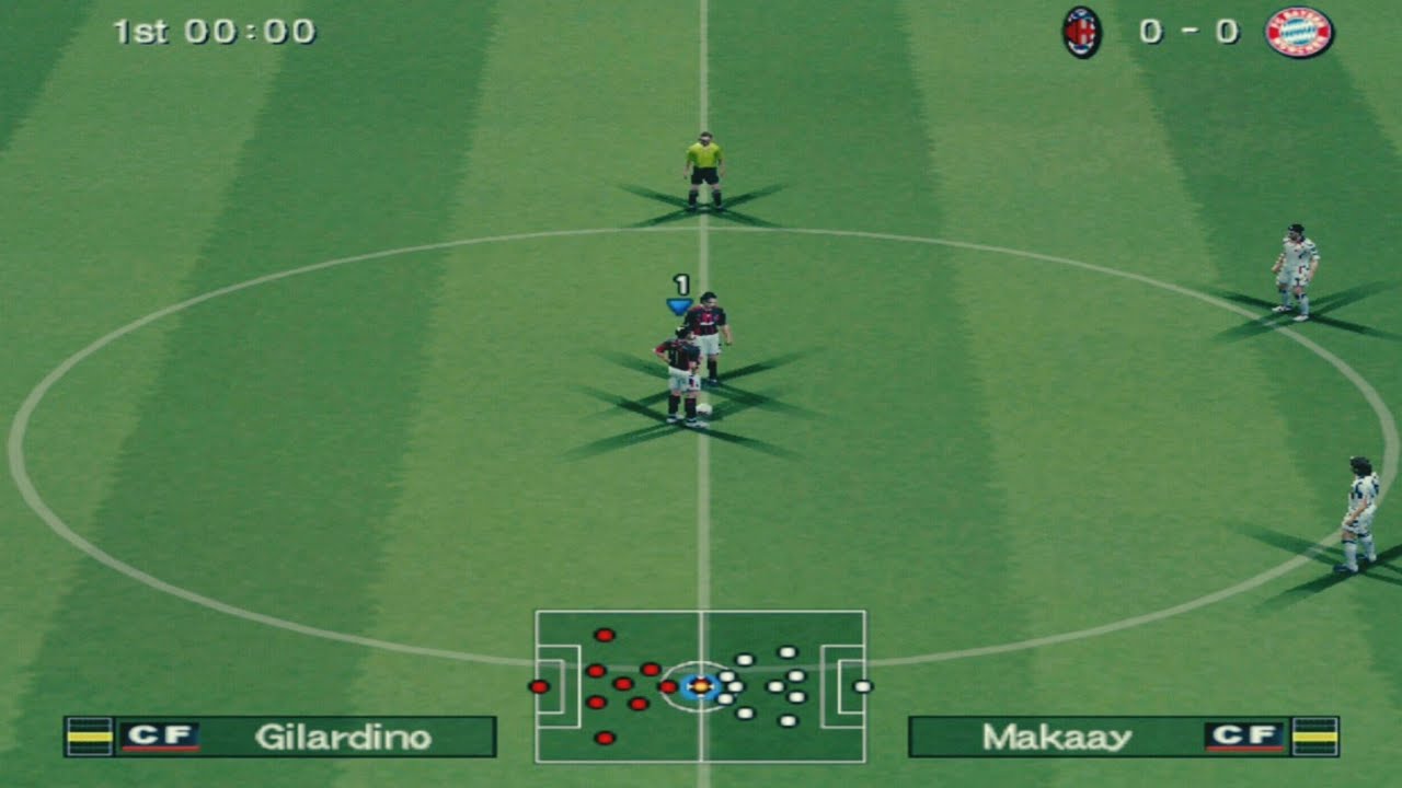 PS2 Pro Evolution Soccer PES - Milan VS Bayern