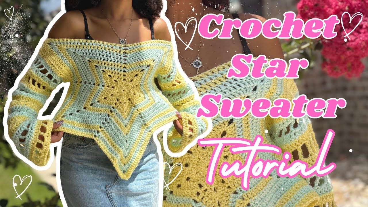 Crochet Star Sweater TUTORIAL | HopieDopeOfficial