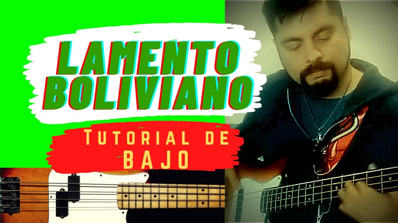 LAMENTO BOLIVIANO TUTORIAL BAJO {con tabs} [Como tocar el bajo de Lamento Boliviano] ENANITOS VERDES