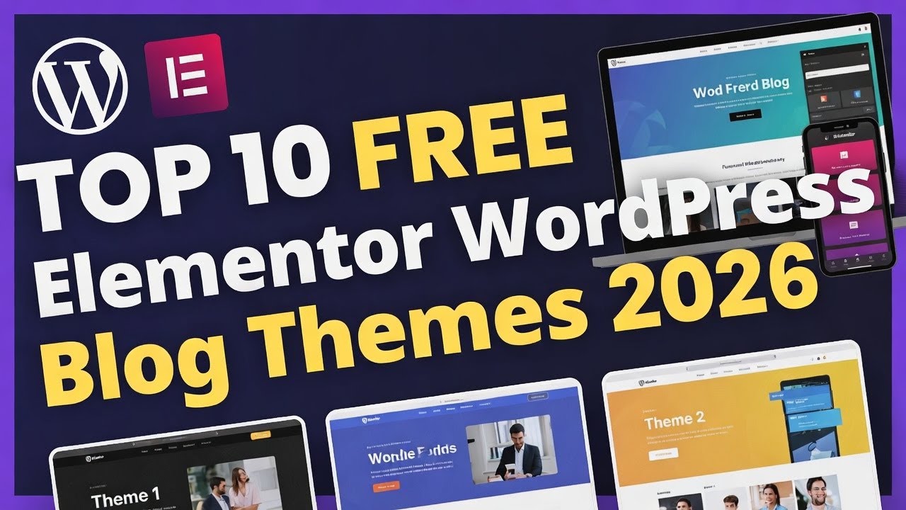10 лучших бесплатных тем для блогов WordPress на Elementor на 2026 год