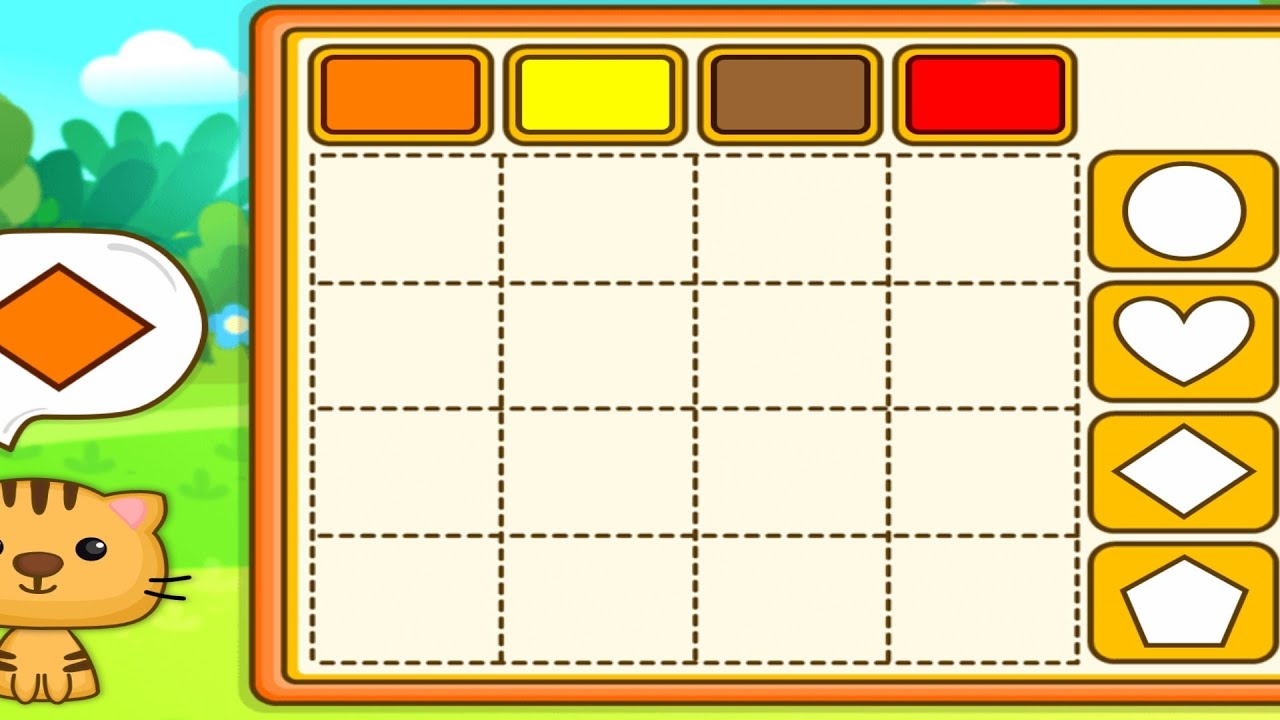 find the colors shapes