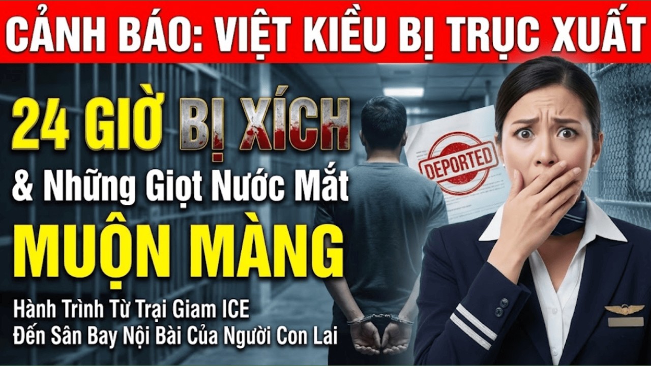 Sự Thật Trần Trụi Trên Chuyến Bay Trục Xuất: 24 Giờ Bị Xích & Những Giọt Nước Mắt Muộn Màng