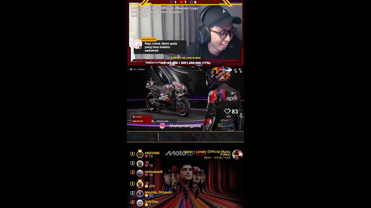 MotoGP™25 | Online Multiplayer | Heart Rate Overlay