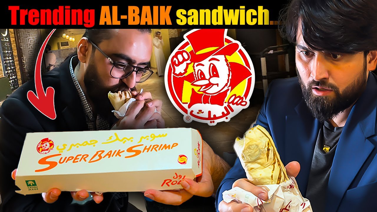 🇸🇦Reviewing AL BAIK newly Launched shrimp Sandwich which is.... | AL BAIK Saudi Arabia..