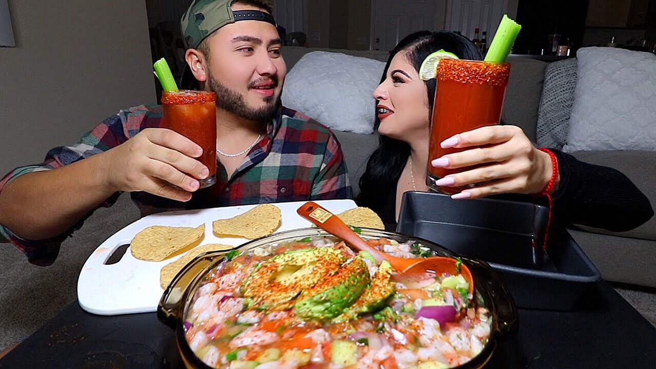 Shrimp Ceviche MUKBANG