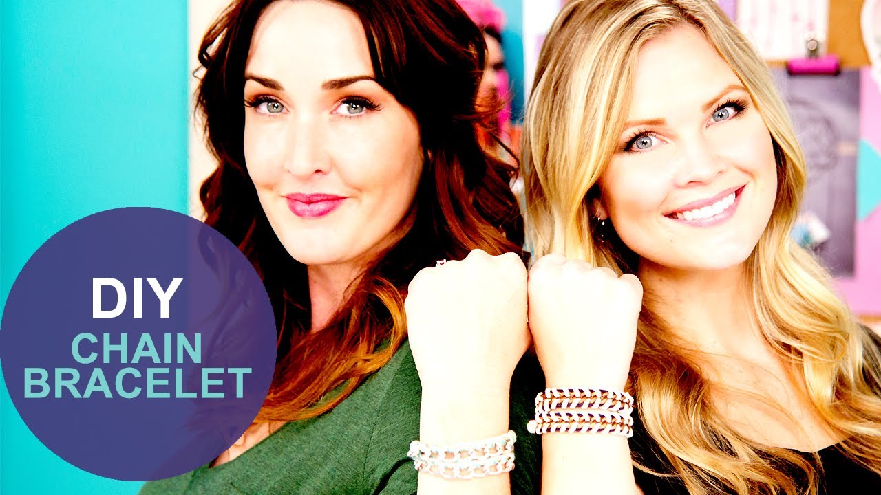 How to Make a Threaded Chain Bracelet: The DIY Challenge on The Mom's View