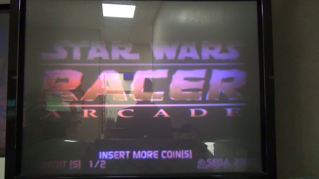 star wars racer deluxe arcade machine attract