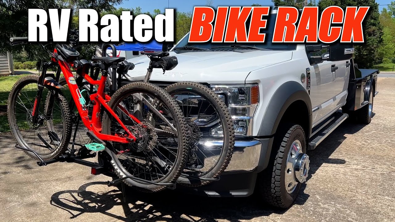 Awesome RV Rated BIKE RACK for our Truck Camper / Perfect Solution for Us