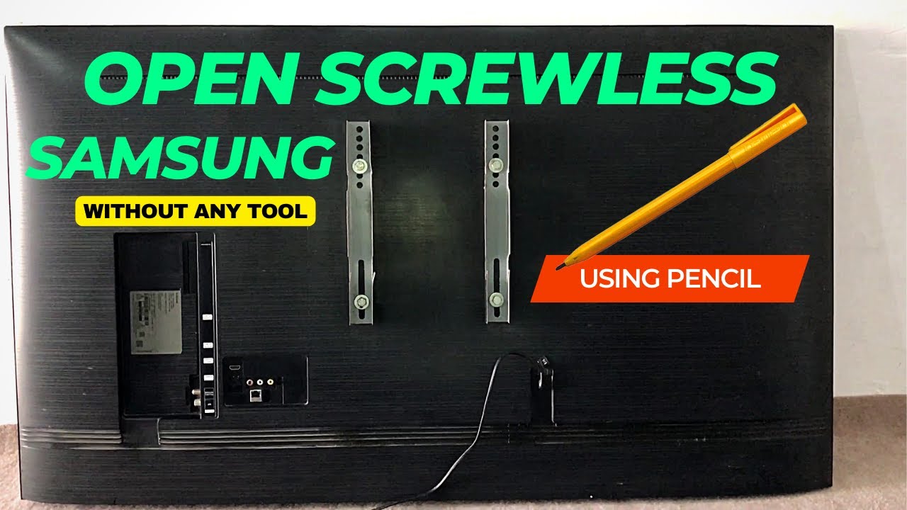 How to Open Samsung Screwless Tv without any Tool, Samsung TU8000 Disassembly