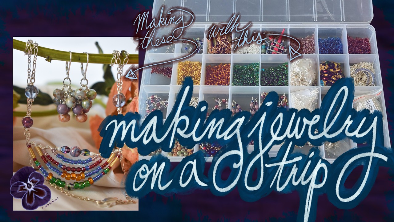 how I make jewelry while traveling (as a Patreon jeweler/artist/creator) | AgAuCu