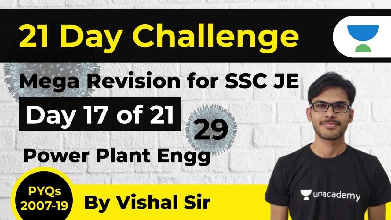 SSC JE 2020 | Mechanical Engg by Vishal Sir | Mega Revision (PYQs) #29