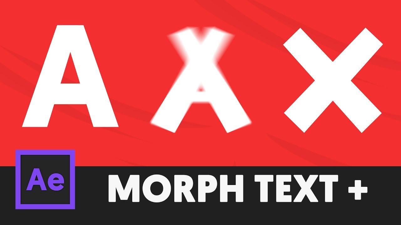 How to Morph TEXT in After Effects CC (Tutorial) - T026