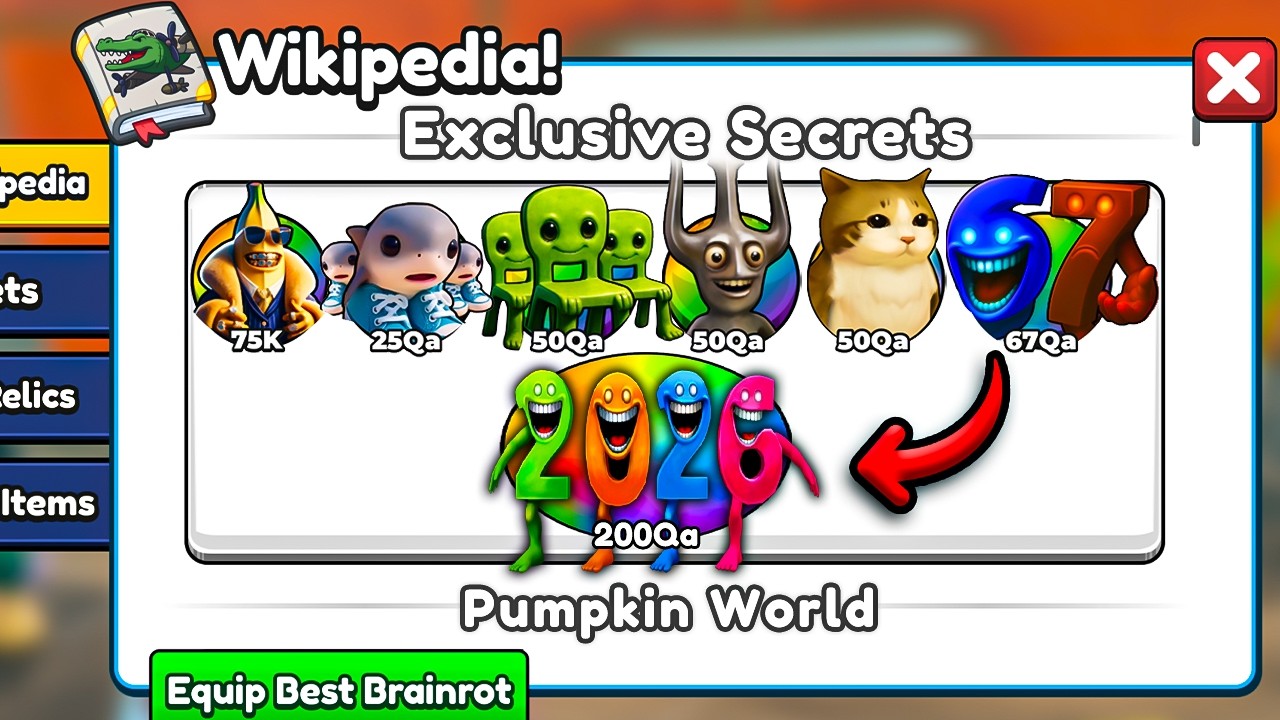 Unlocking EVERY EXCLUSIVE SECRET In Brainrot Evolution Roblox!