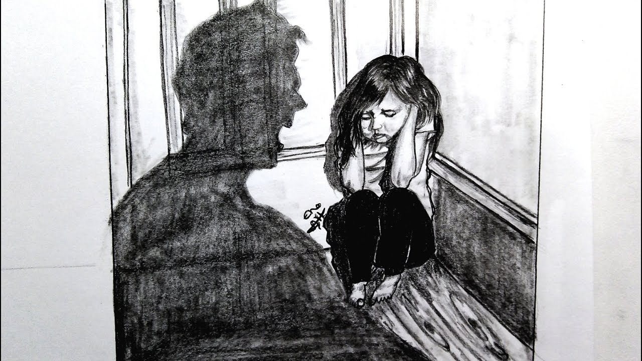 رسم سهل بالرصاص .. سلسلة الرسوم التعبيرية #33 || easy pencil drawing .. Expressive drawings Series