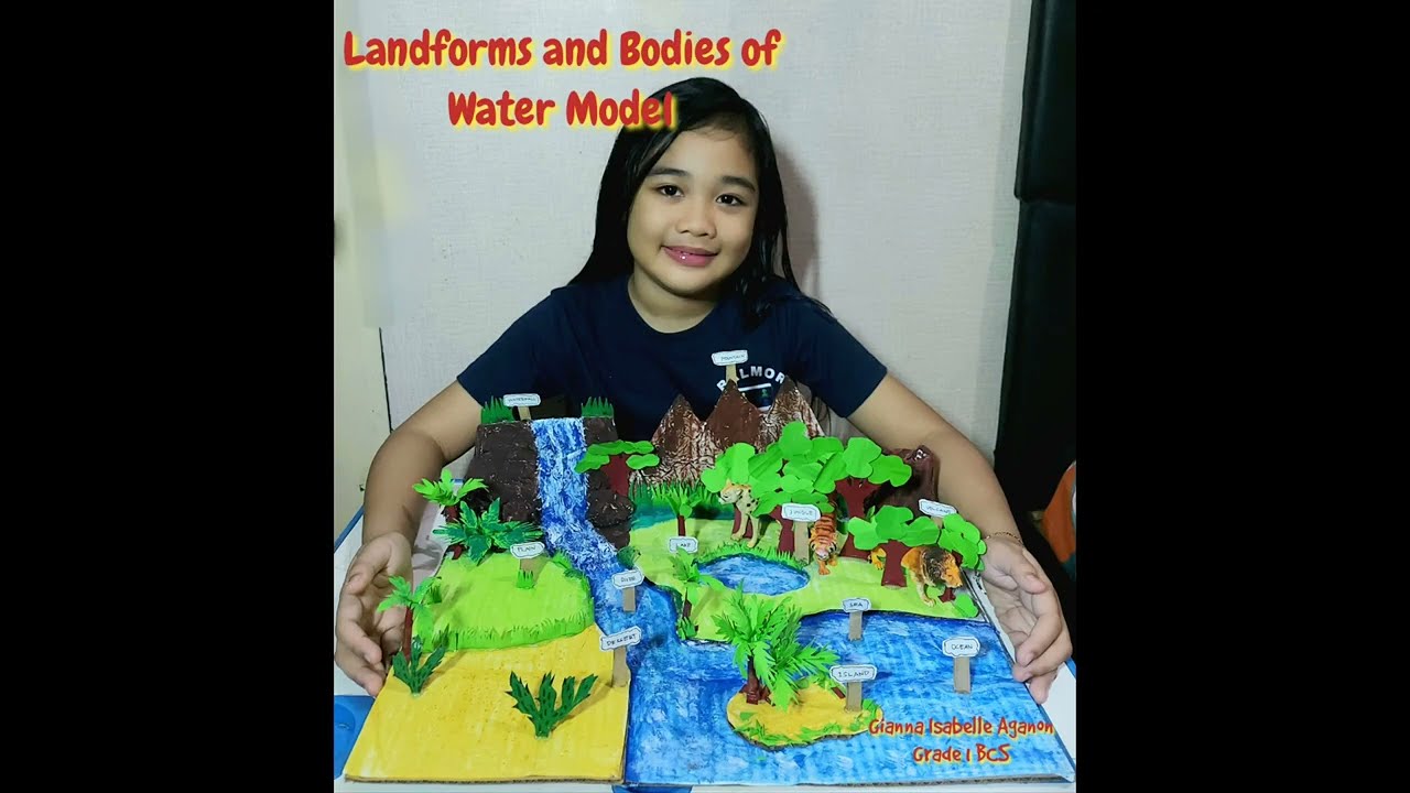DIY Landforms and Bodies of Water 3D Model|Science Project|#landforms #diycrafts|BALMOR