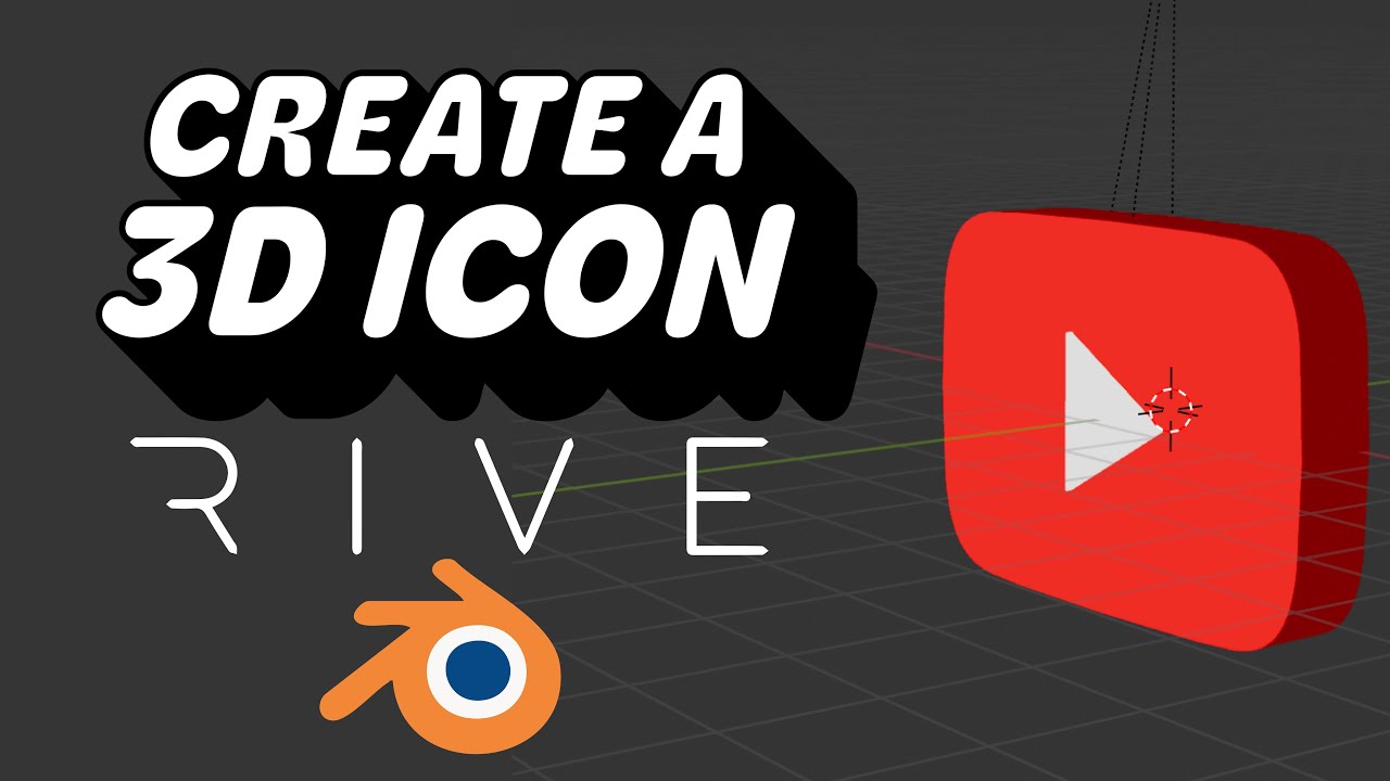 How to create a 3D icon with Rive and Blender