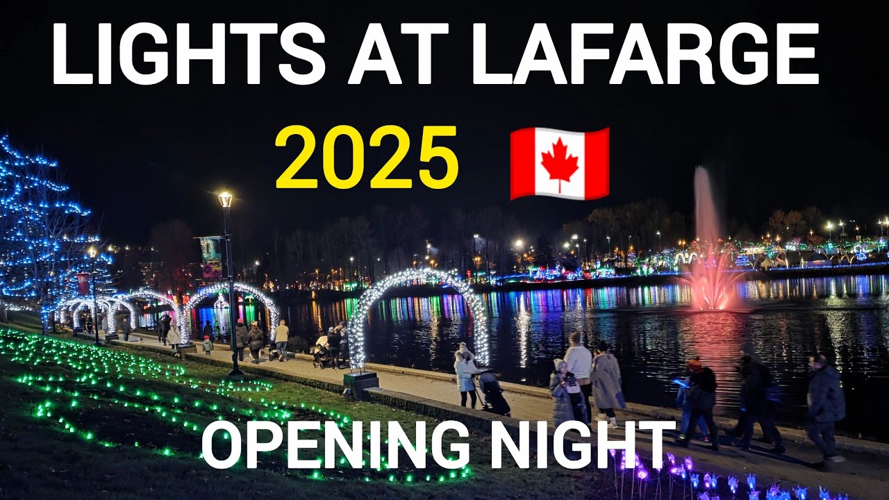 🇨🇦 Walking Tour: Lights at Lafarge 2025 | Opening Night | Lafarge Lake - Coquitlam | November 28