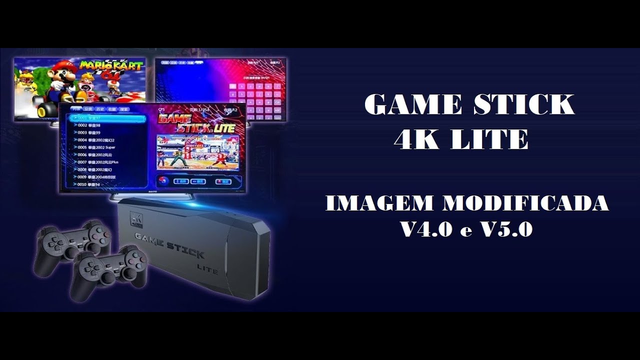 Game Stick 4k Lite / Data Frog Y3 - Imagem Modificada V4.0 e V5.0