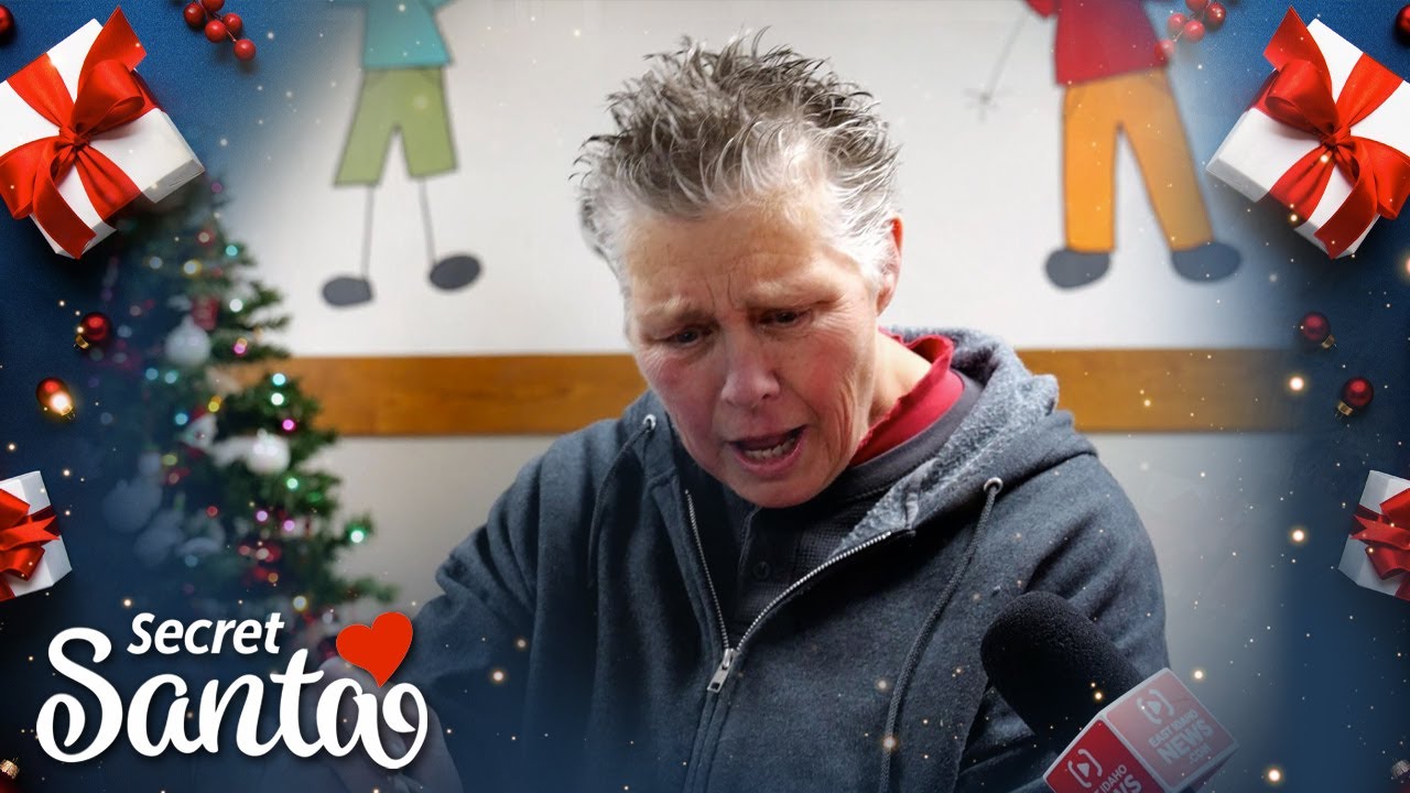 Lady who's worked over 27 years in a local school district gets Secret Santa surprise while working